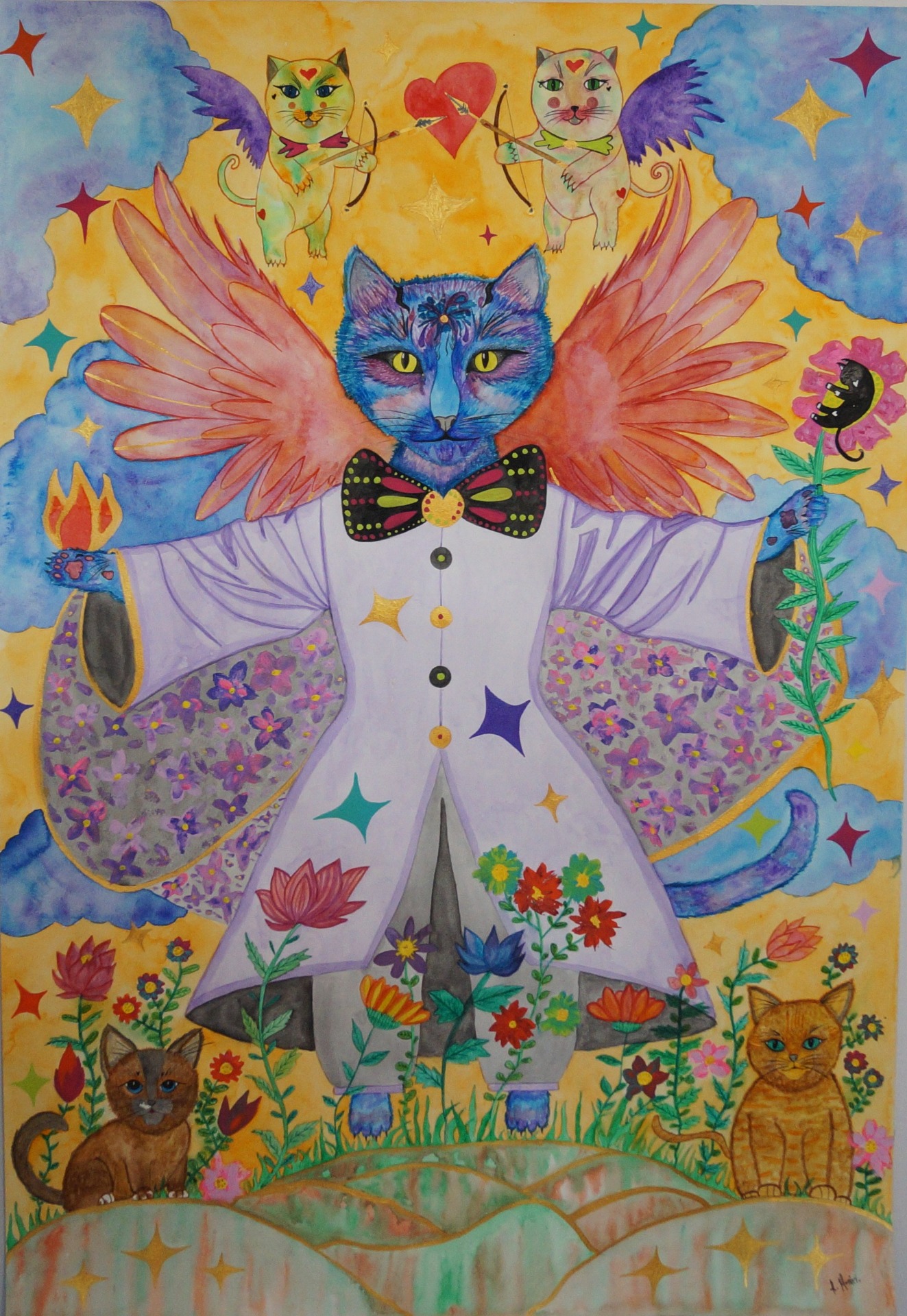 110x75 acuarelas, tintas y acrílicos 